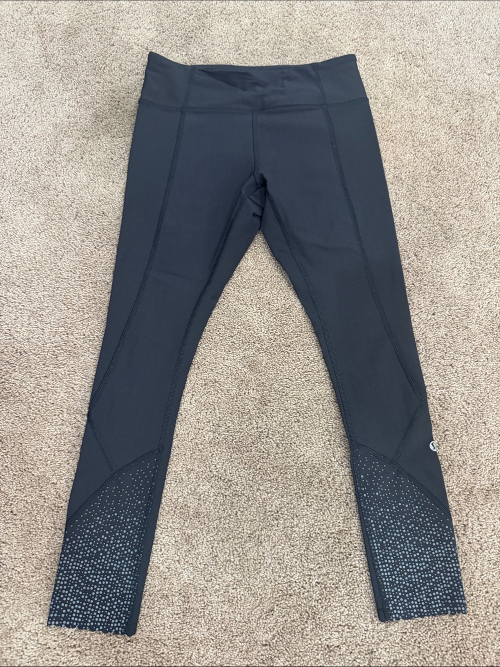 lululemon athletica Black Reflective Dot Leggings